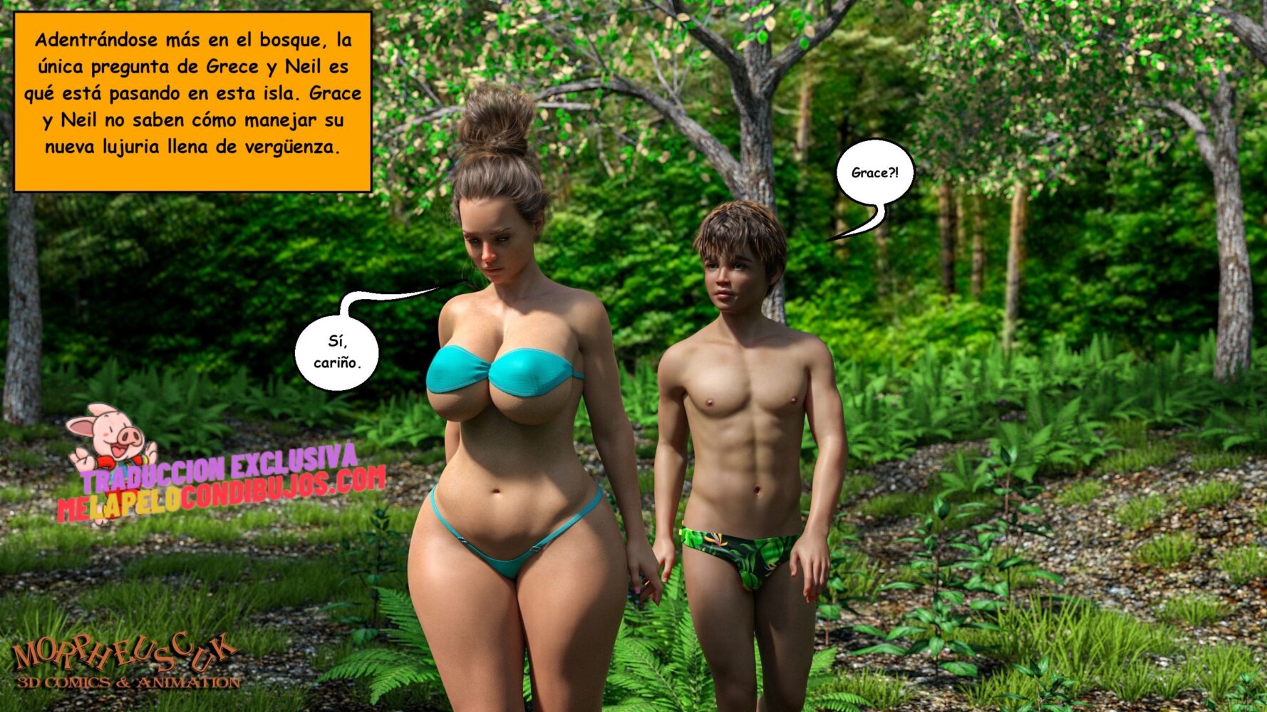 3d porn comic lost island